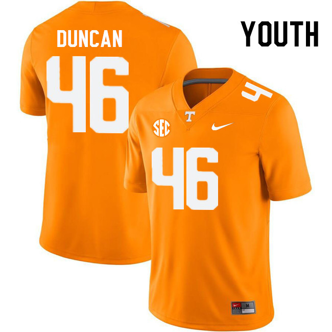 Youth #46 Cody Duncan Tennessee Volunteers College Football Jerseys Stitched Sale-Orange - Click Image to Close
